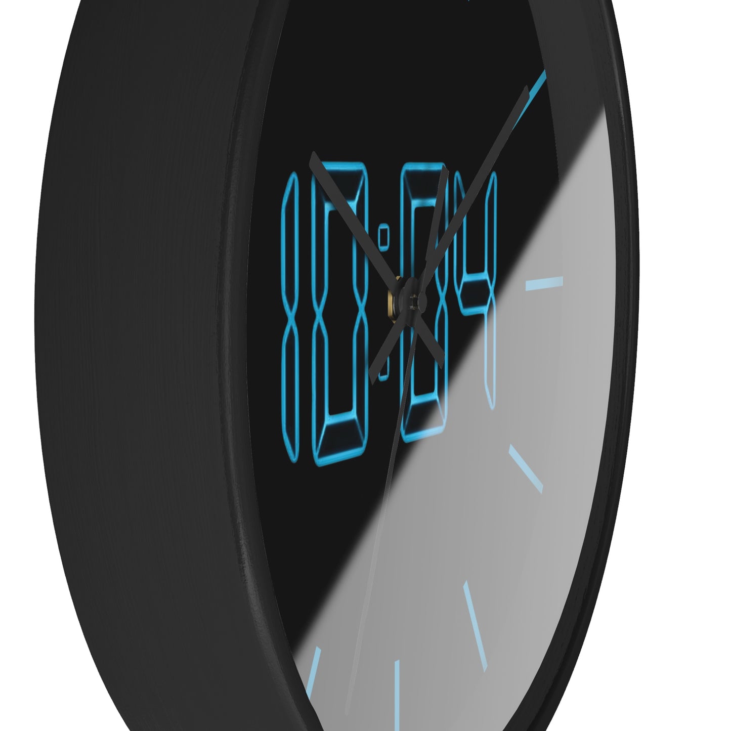 TeNN4OUR Digital Wall Clock with Blue LED Display - Minimalist Home Decor