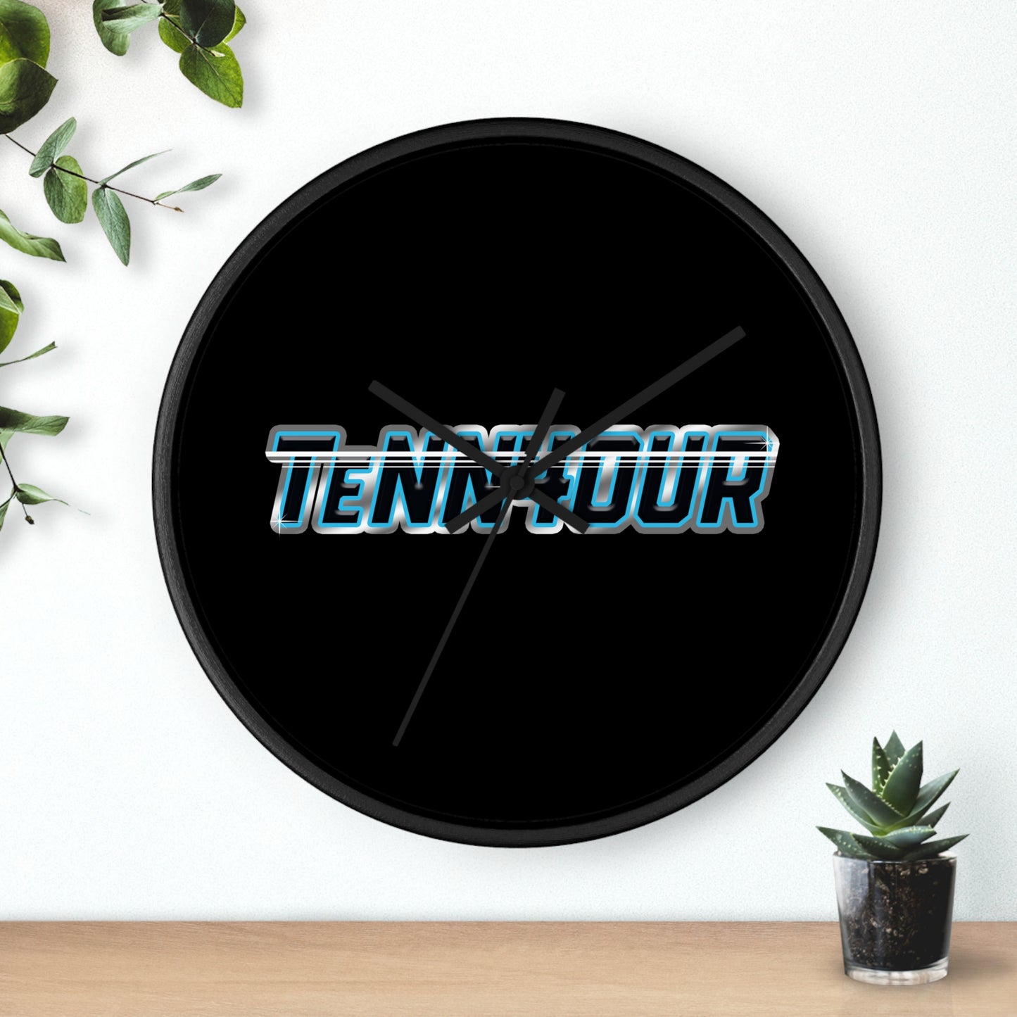 TeNN4OUR Logo Wall Clock - Stylish Home Decor