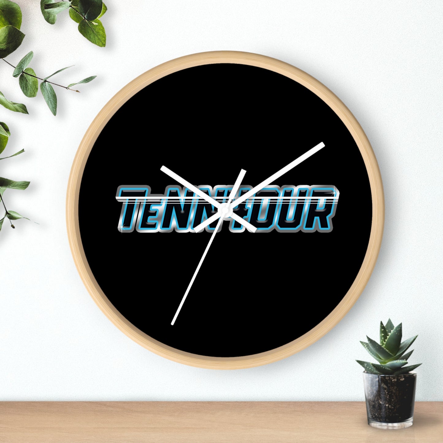 TeNN4OUR Logo Wall Clock - Stylish Home Decor
