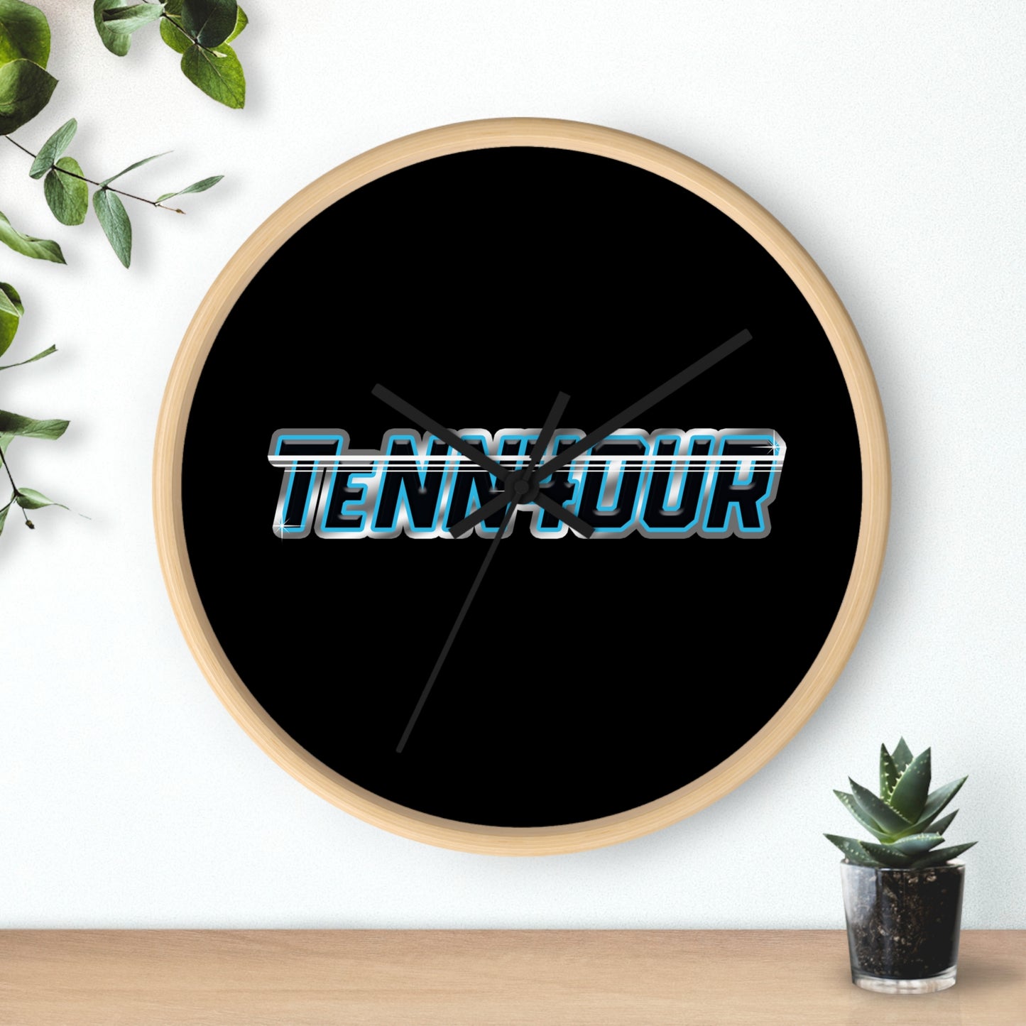 TeNN4OUR Logo Wall Clock - Stylish Home Decor