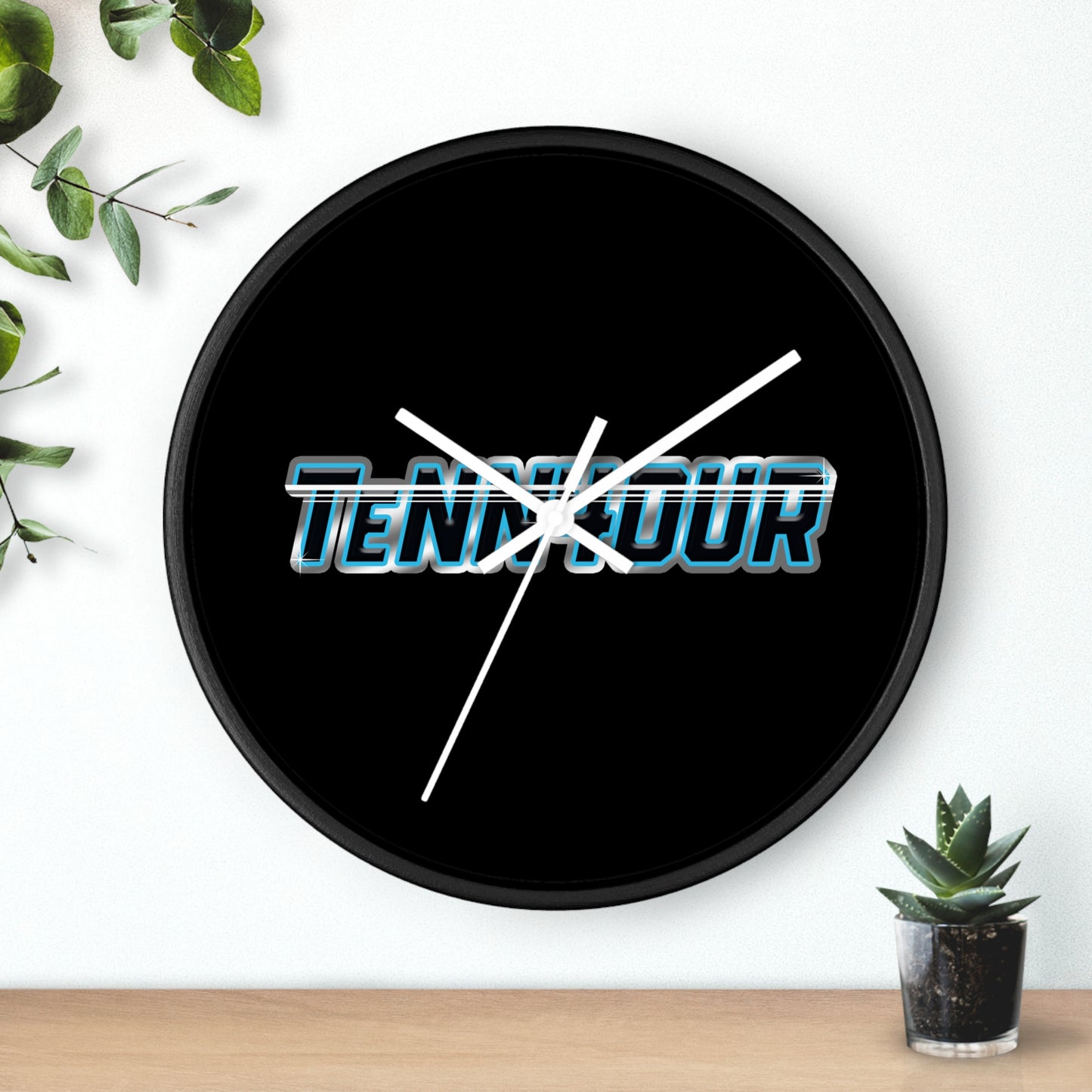 TeNN4OUR Logo Wall Clock - Stylish Home Decor