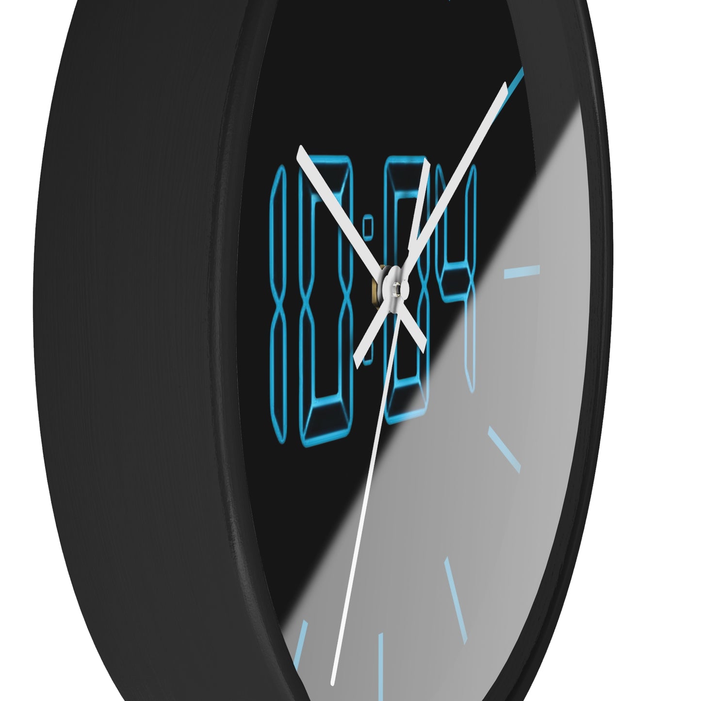 TeNN4OUR Digital Wall Clock with Blue LED Display - Minimalist Home Decor