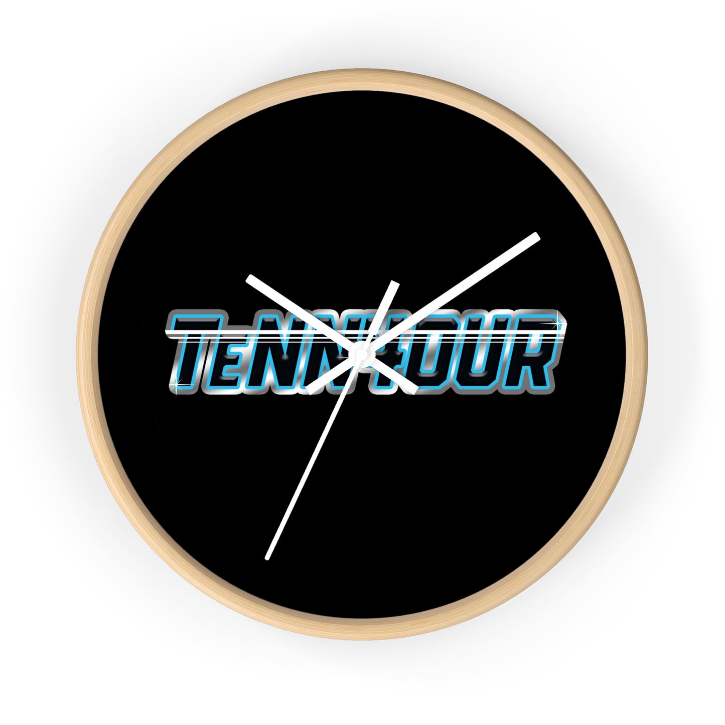 TeNN4OUR Logo Wall Clock - Stylish Home Decor